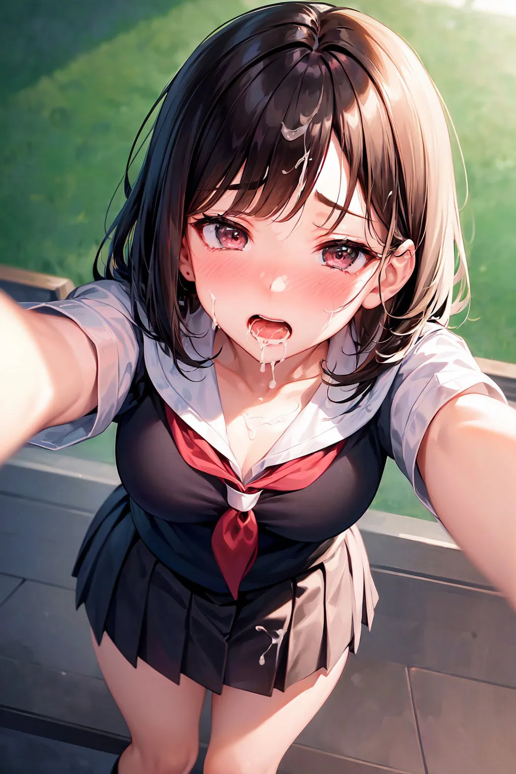 ぶっかけ中出し黒髪JK（200枚）