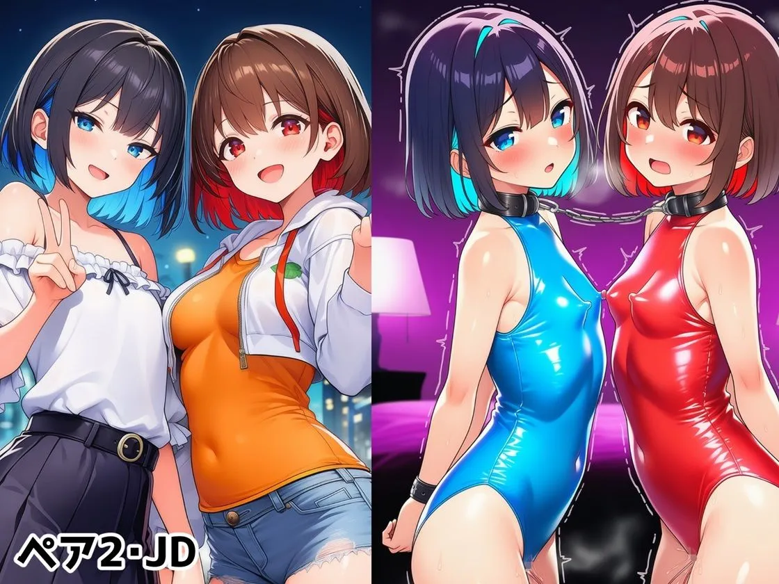 ぴっちり娘快楽調教vol.4-マゾ娘ダブル調教編