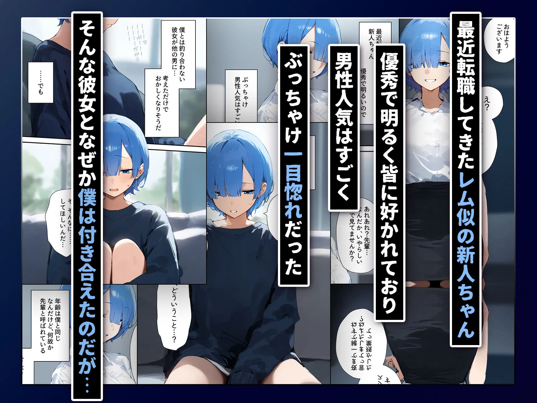 レム似の新人ちゃん、寝取らせしたら後悔しかないので死に戻りしたい