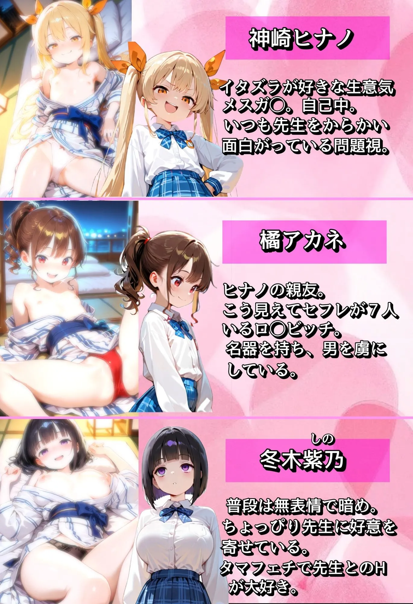 メスガ〇女学園〜生徒に代わりばんこにちんぽ使われるハーレム修学旅行〜