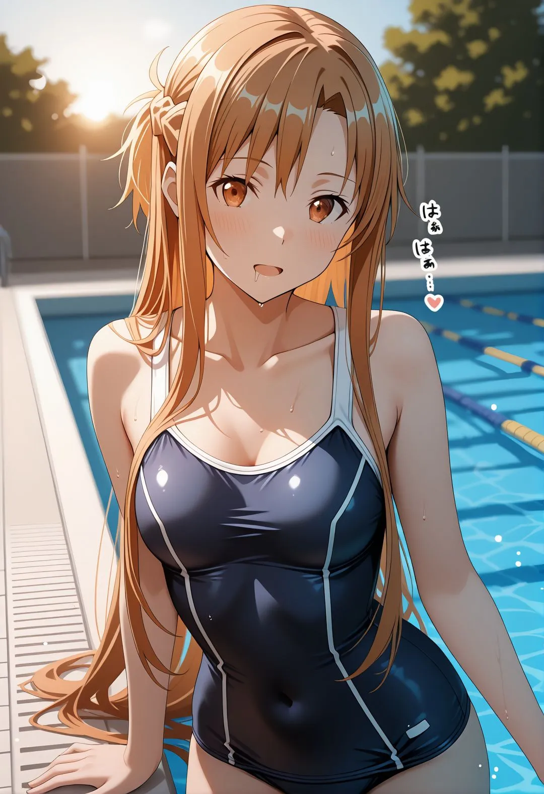 【242枚】ア〇ナ催●学園性活〜結城明〇奈が教室・プール・トイレで完全服従イチャラブ調教〜