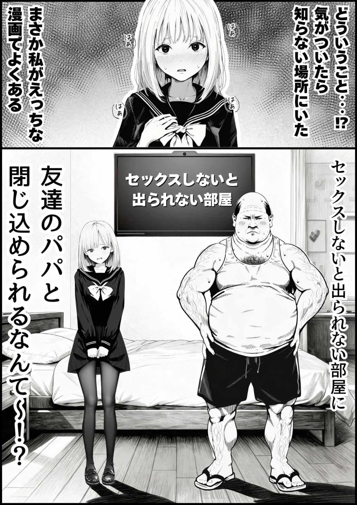 セックスしないと出られない部屋に親友のパパと閉じ込められたんですけど〜！？