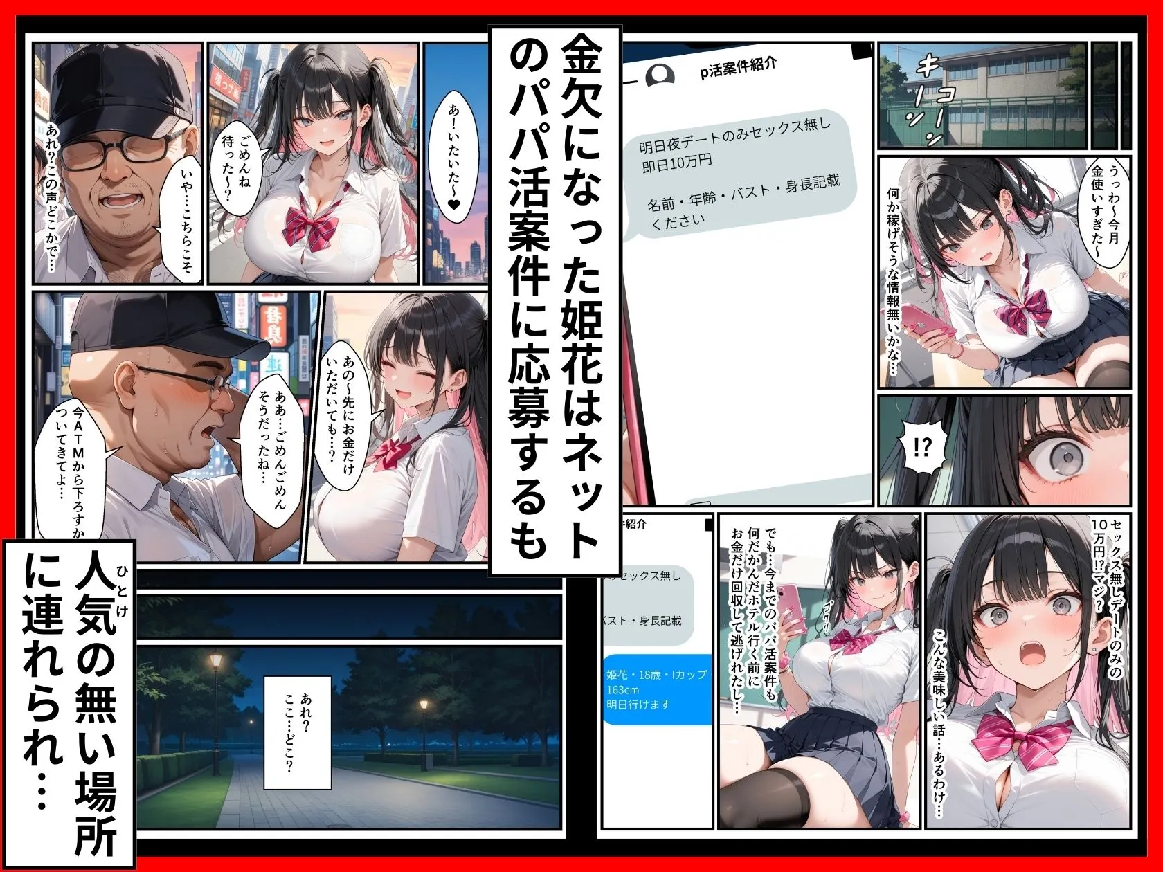 頂き女子が無敵オジに制裁SEX執行されて完堕ちする話