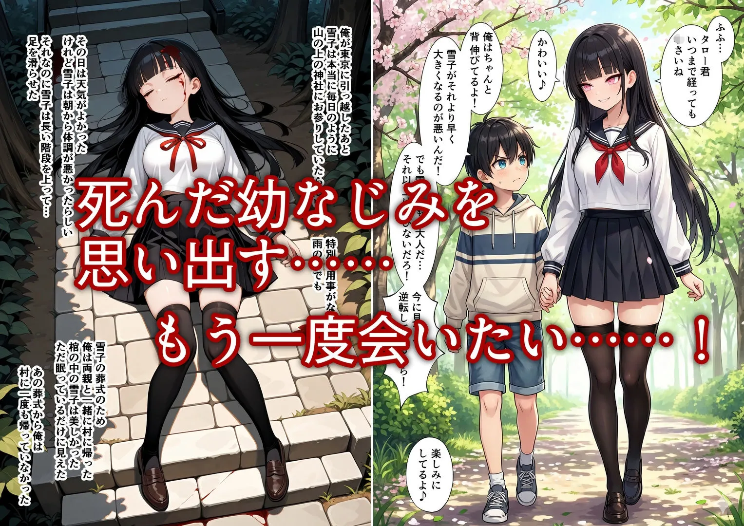 初詣に行ったら死んだ幼なじみの幽霊がいた 童貞を捧げた