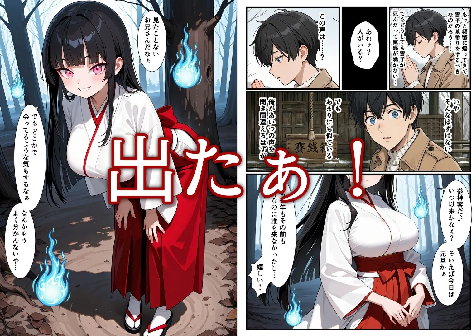 初詣に行ったら死んだ幼なじみの幽霊がいた 童貞を捧げた