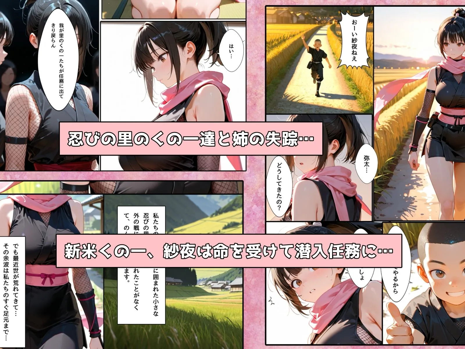 隙だらけな爆乳くの一潜入任務