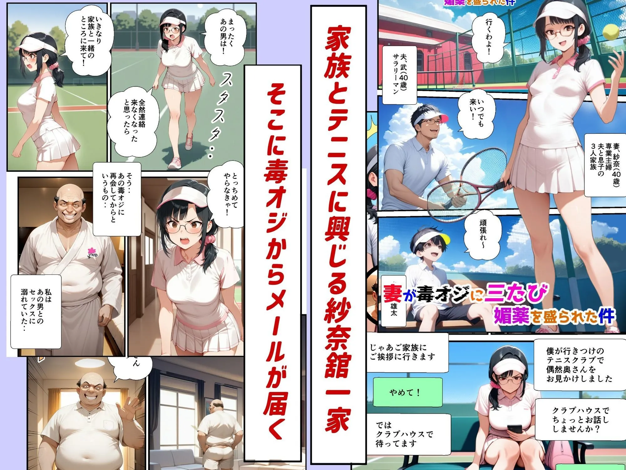 妻が毒オジに媚薬を盛られた件総集編1〜3