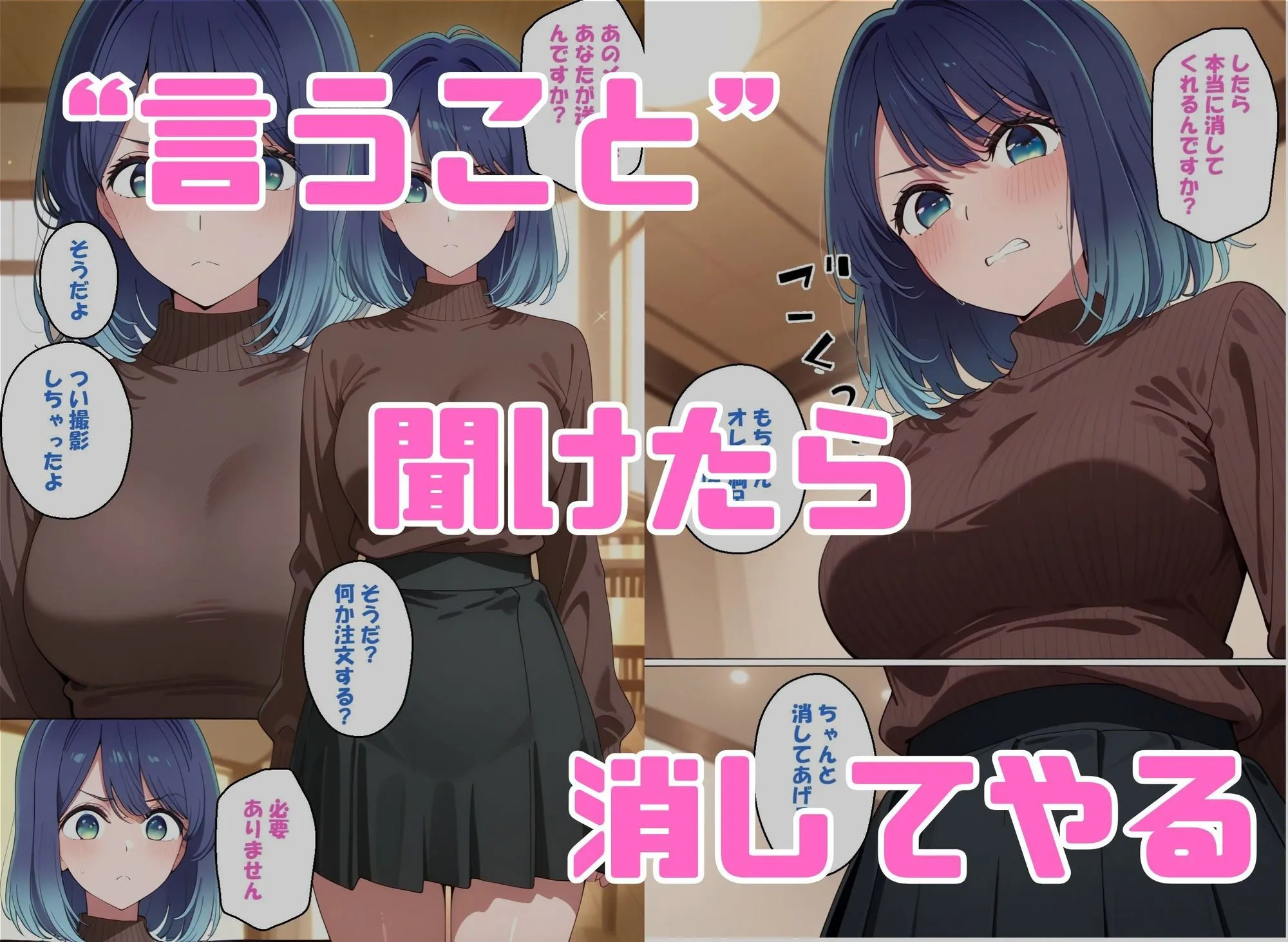 寝取られ女子 弱みをネタに支配された 黒〇あかね