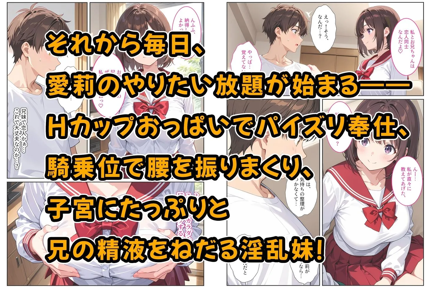 記憶喪失の兄を騙して中出しセックスをねだってくる爆乳妹〜たわわに実った妹おっぱいに欲情して我慢できない〜