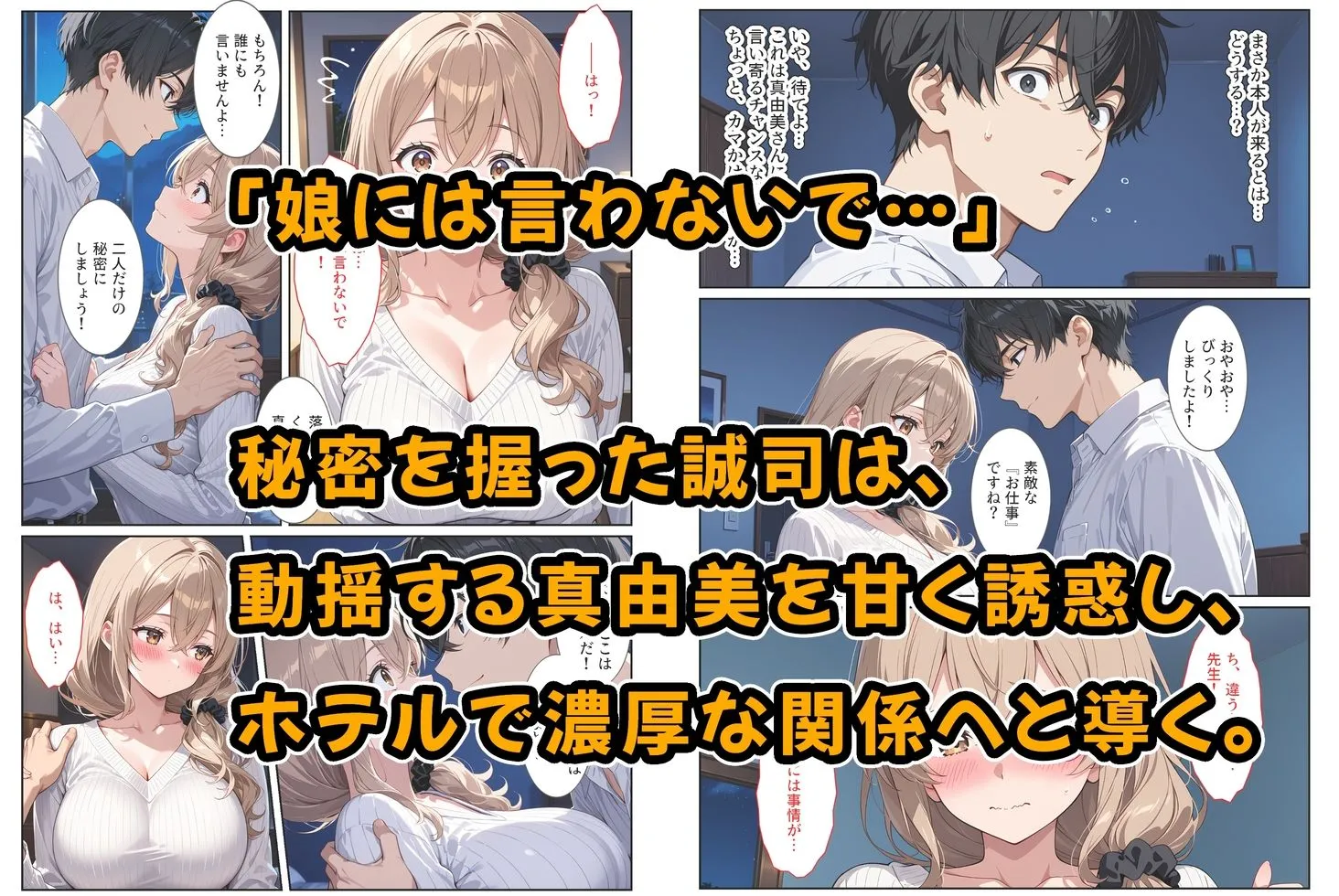 デリヘル呼んだら教え子のママが来たので孕ませました〜娘も一緒に種付けて腹ボテ家族に〜