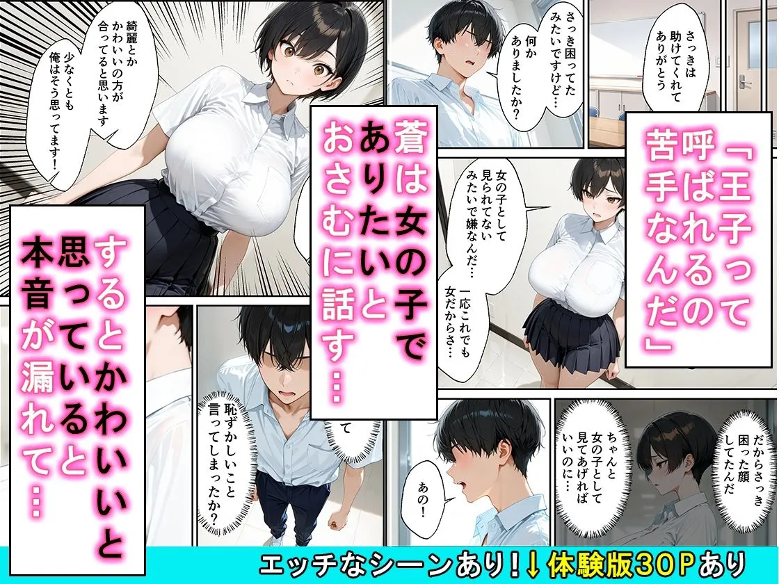 女の子扱いされたい王子様な生徒会長があまあま中出しセックスでメスになる話