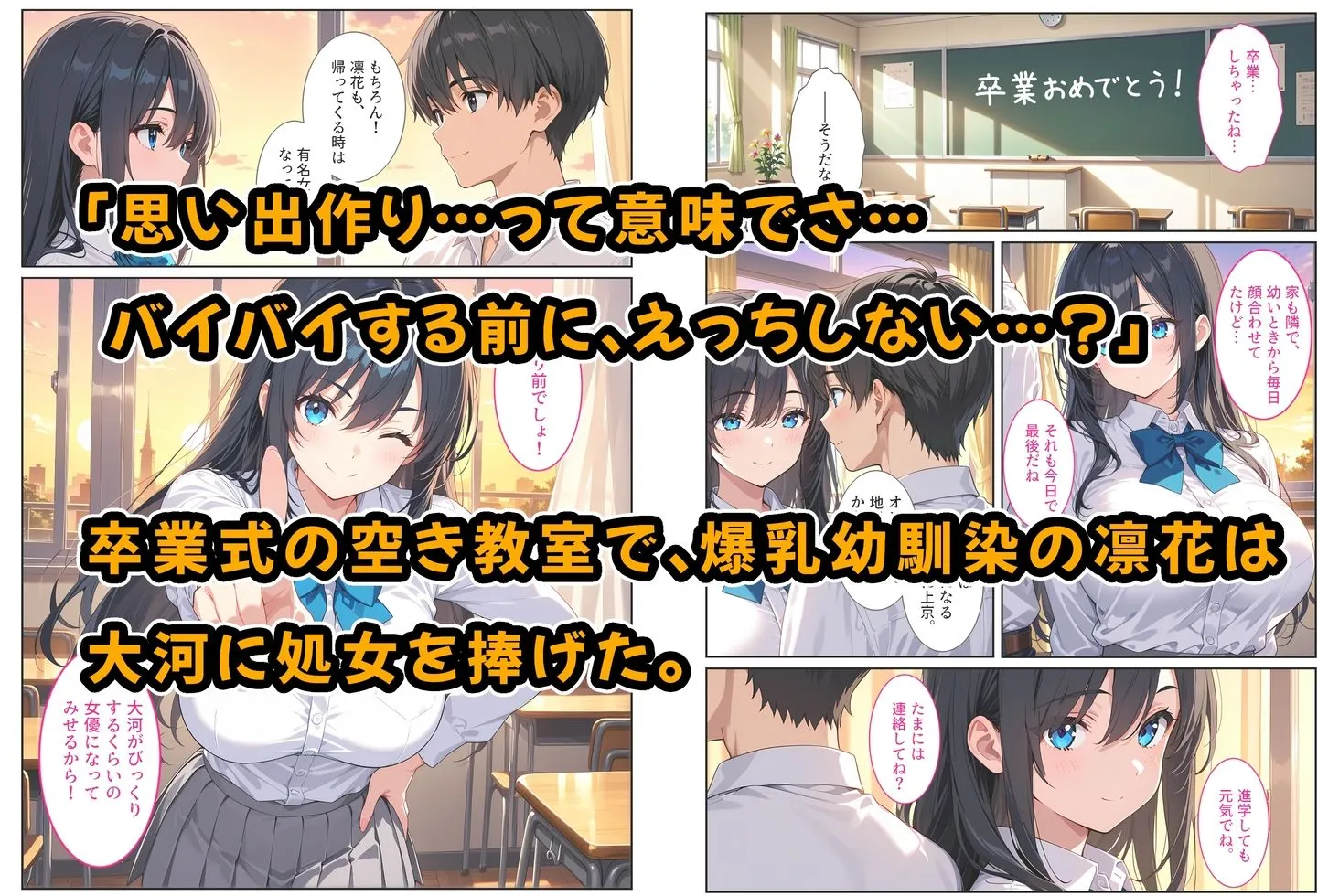 卒業式に処女をくれた爆乳幼馴染がAV女優になっていたので俺の愛とセックスで取り戻す！
