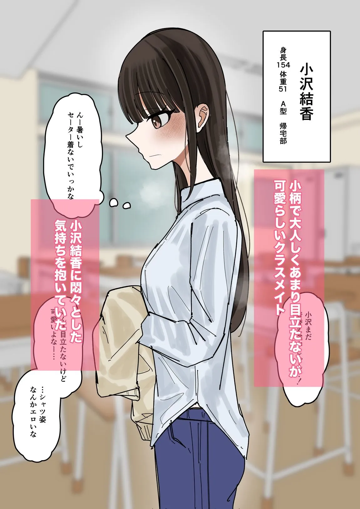 私物ぶっかけ  小沢結香ちゃんのセーター編