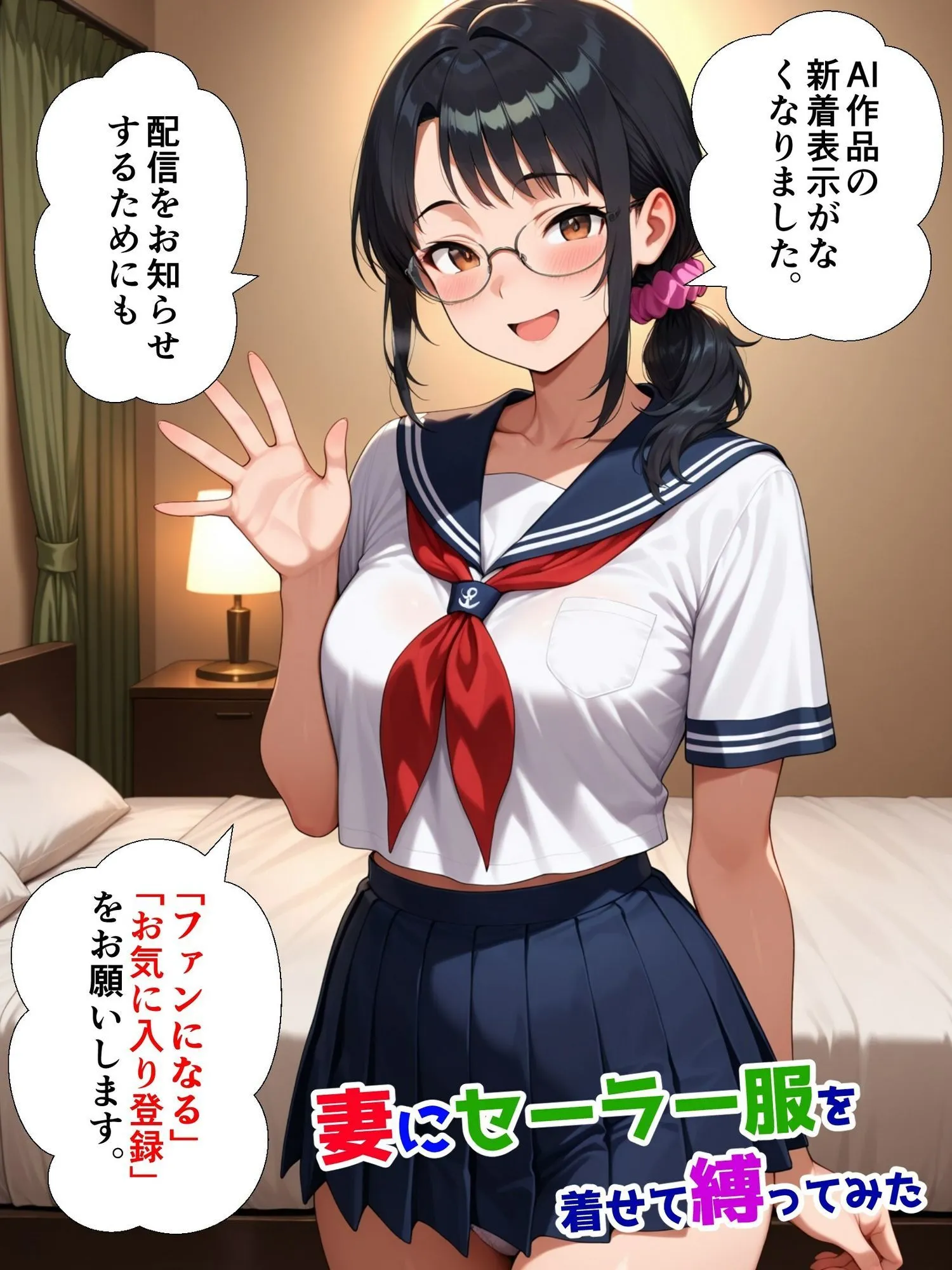 妻にセーラー服を着せて縛ってみた