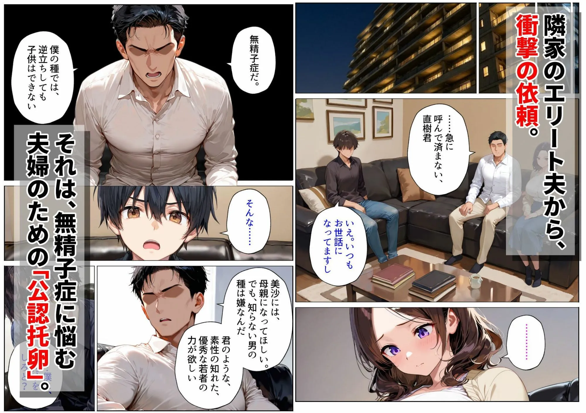 隣の不妊夫婦、種付け役は僕でした。〜公認托卵から始まる身も心も奪う全記録〜
