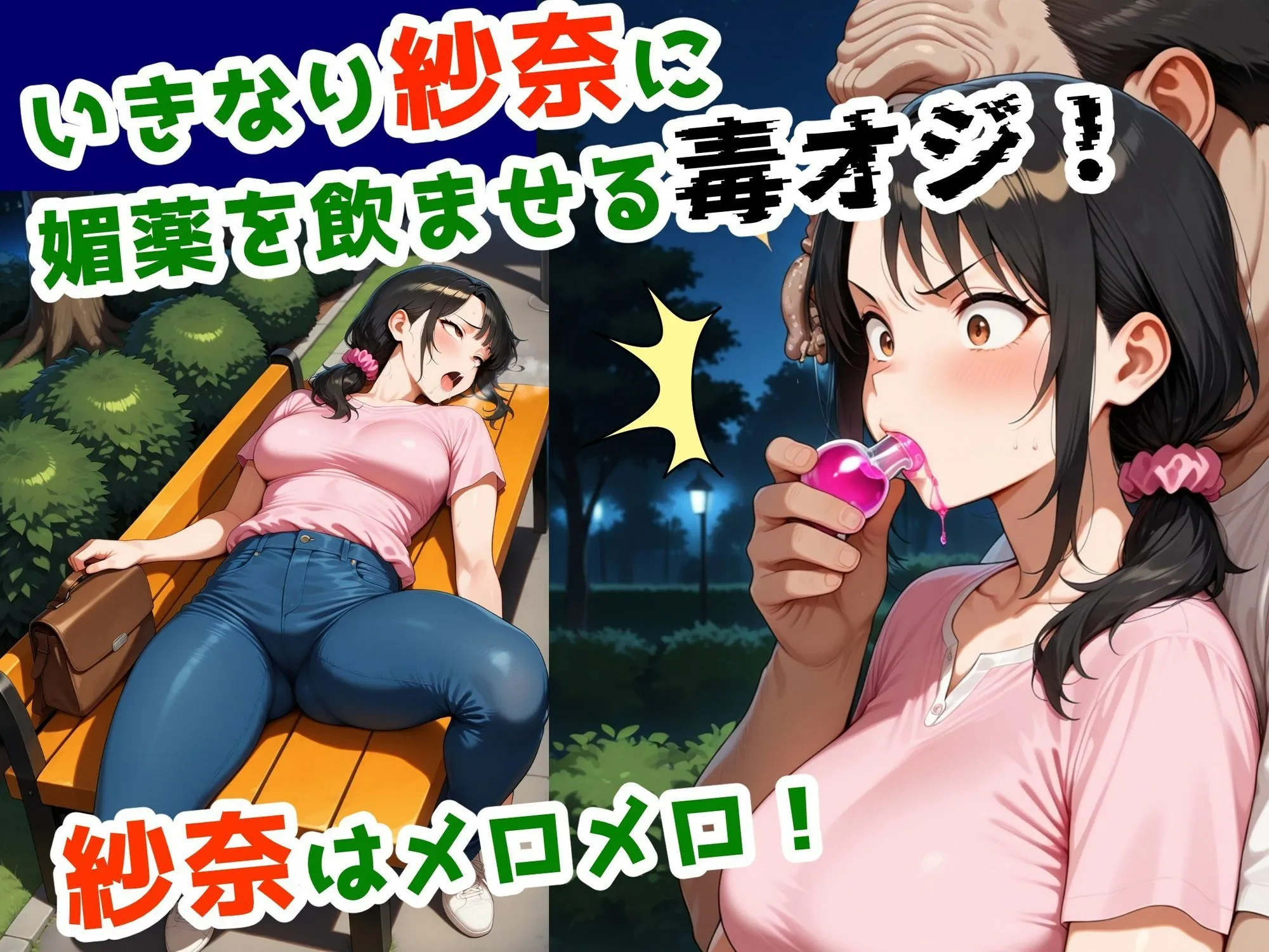 妻が毒オジに呼び出されて公衆トイレで緊縛セックスした件