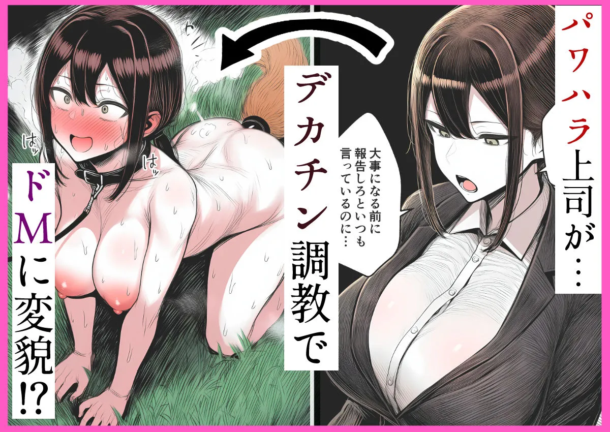 【人妻上司NTR】パワハラ上司がデカチン部下にドM調教されて肉便器化して寝取られる話