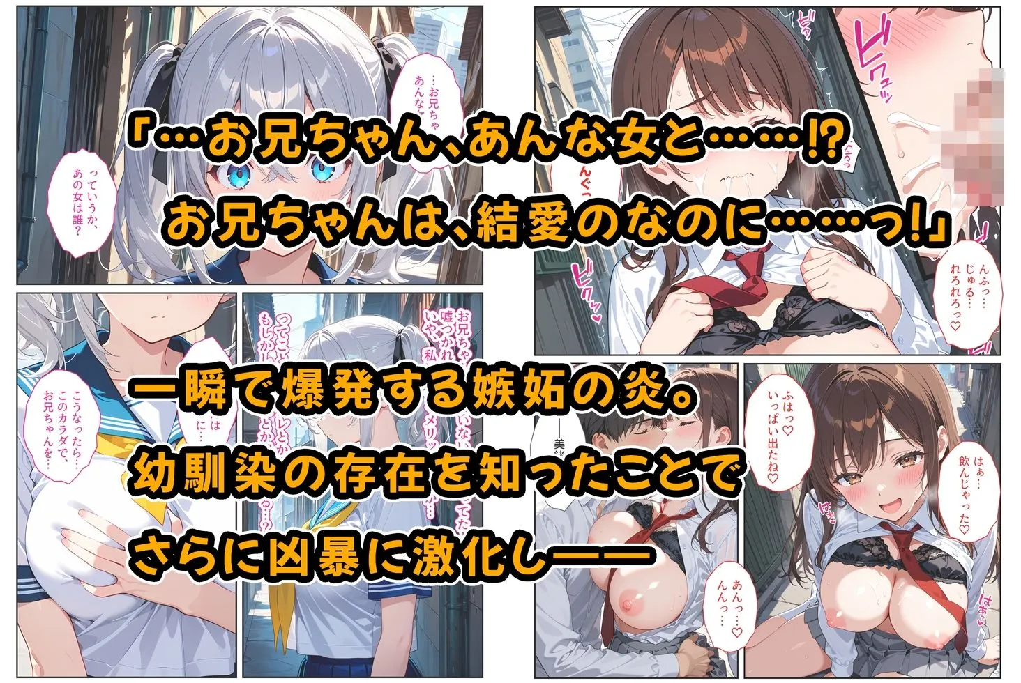 義妹ができたら幼馴染が嫉妬爆発！〜義妹と幼馴染のW爆乳ハーレム中出しセックス〜