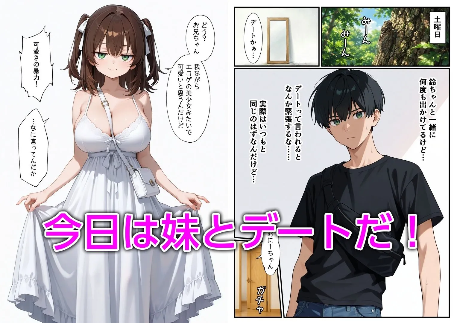 妹と恋人ごっこ 交尾ごっこ3 〜デート＆野外エッチ編〜