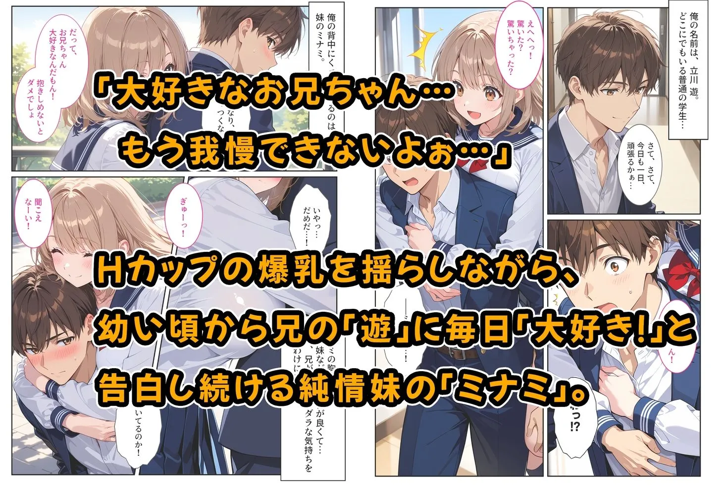間違って媚薬を飲んで発情しちゃった爆乳妹が大好きな兄に中出しおねだりしてきた!