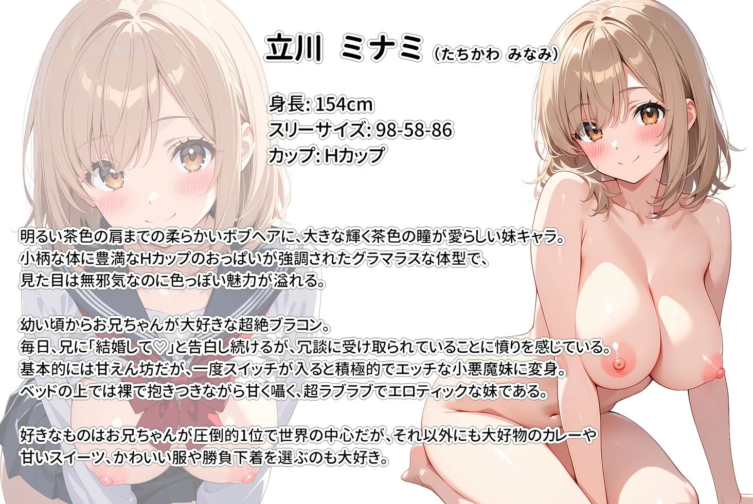 間違って媚薬を飲んで発情しちゃった爆乳妹が大好きな兄に中出しおねだりしてきた!