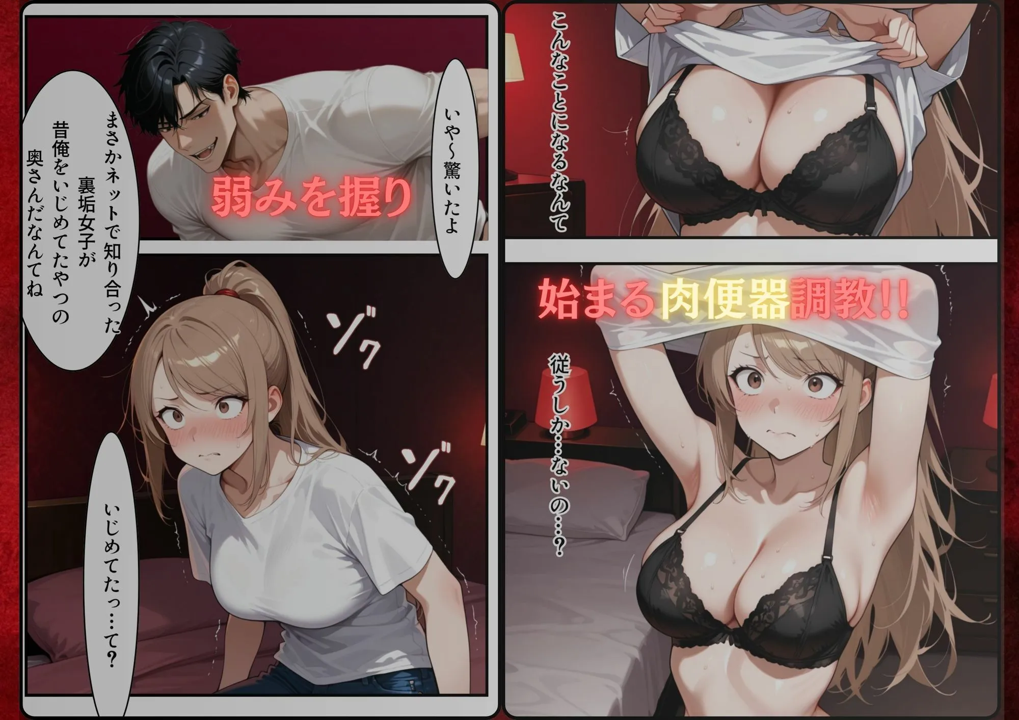 復讐NTR陥没乳首若妻肉便器化